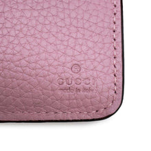 将图像加载到图库查看器中，GUCCI Double G Medium Wallet with Bamboo Pink 739498 Leather
