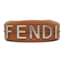 将图像加载到图库查看器中，FENDI Graffiti Brown 8BR799 Leather Size Medium
