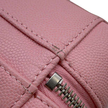 将图像加载到图库查看器中，CHANEL CC Fidigree Chain Vanity Bag Pink/White A93342 Caviar Leather Size Small
