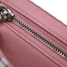 将图像加载到图库查看器中，CHANEL CC Fidigree Chain Vanity Bag Pink/White A93342 Caviar Leather Size Small
