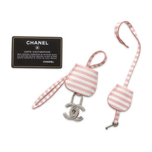 将图像加载到图库查看器中，CHANEL CC Fidigree Chain Vanity Bag Pink/White A93342 Caviar Leather Size Small
