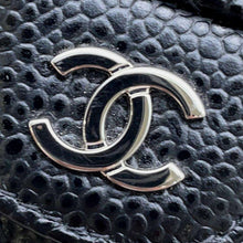 将图像加载到图库查看器中，CHANEL Classic long flap wallet Black AP0241 Caviar Leather
