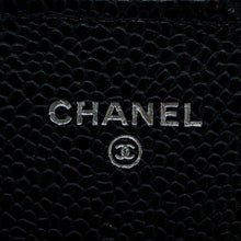 Load image into Gallery viewer, CHANEL Classic long flap wallet Black AP0241 Caviar Leather
