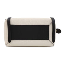 Load image into Gallery viewer, CELINE Belt Bag 2WAY Shoulder Bag White/Black 180153 Leather Size micro
