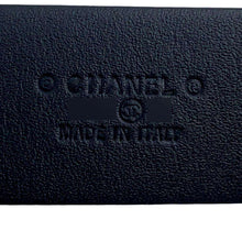 Load image into Gallery viewer, CHANEL CC Logo Belt Size 85 Black Leather
