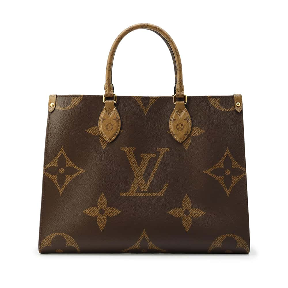 LOUIS VUITTON Onthego Red M45321 Monogram Monogram Reverse Canvas Monogram Giant Size MM