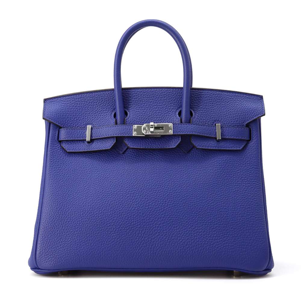 HERMES Birkin Blue Electric Togo Leather Size 25