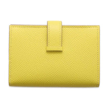 将图像加载到图库查看器中，HERMES Bearn Card Case Lime Epsom
