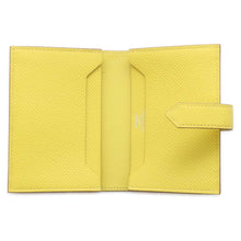 将图像加载到图库查看器中，HERMES Bearn Card Case Lime Epsom
