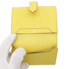 将图像加载到图库查看器中，HERMES Bearn Card Case Lime Epsom
