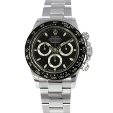 将图像加载到图库查看器中，ROLEX Cosmograph Daytona W40mm Stainless Steel Black Dial 116500LN
