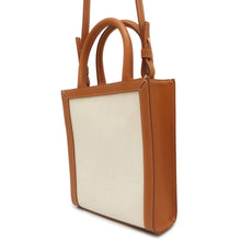 Load image into Gallery viewer, CELINE Vertical Cabas Beige/Brown 193302 Canvas Leather Size Mini
