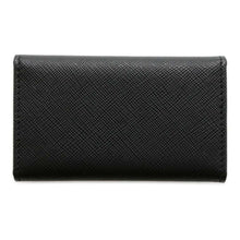 将图像加载到图库查看器中，PRADA Saffiano Leather 6 row Key Case Black 1PG222 Leather
