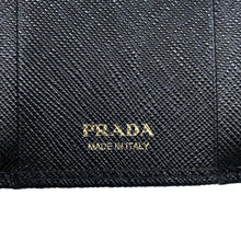 将图像加载到图库查看器中，PRADA Saffiano Leather 6 row Key Case Black 1PG222 Leather
