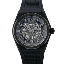 将图像加载到图库查看器中，ZENITH Defy Classic W41mm Ceramic Rubber Black Dial 49.9000.670/77.R782
