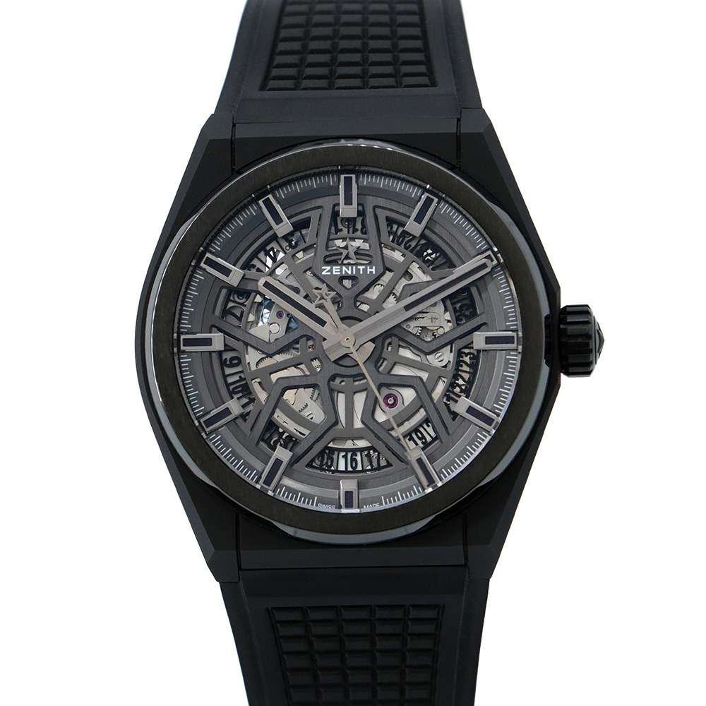 ZENITH Defy Classic W41mm Ceramic Rubber Black Dial 49.9000.670/77.R782