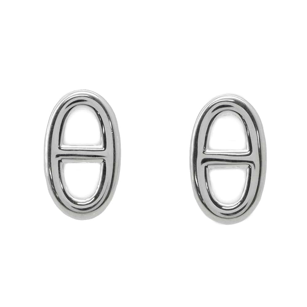 HERMES Chaine d'Ancre stud earrings Size TPM SV925