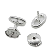 将图像加载到图库查看器中，HERMES Chaine d&#39;Ancre stud earrings Size TPM SV925
