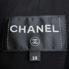 Load image into Gallery viewer, CHANEL Velvet Tweed Jacket Size 38 Black/BeigeP73311 Rayon80% Silk 18% Polyester2%
