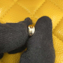 Load image into Gallery viewer, CHANEL Matelasse W Flap W Chain Shoulder Yellow A01112 Caviar Leather Size 25
