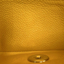 Load image into Gallery viewer, CHANEL Matelasse W Flap W Chain Shoulder Yellow A01112 Caviar Leather Size 25
