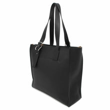 Load image into Gallery viewer, LOEWE Buckle Zipper Tote Bag Black B692K99X03 Calf Leather
