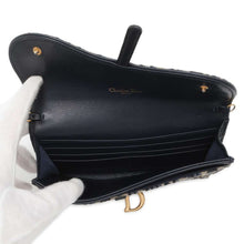 Load image into Gallery viewer, Dior Oblique saddle Chain wallet Navy S5614CTZQ_M928 Jacquard/Leather
