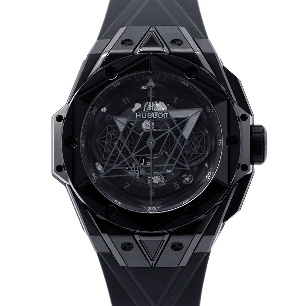 HUBLOT Big Bang Unico Sun Blue II Black Magic W45mm Ceramic Rubber Black Dial 418.CX.1114.RX.MXM20