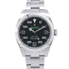 将图像加载到图库查看器中，ROLEX Air-King W40mm Stainless Steel Black Dial 116900
