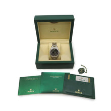 将图像加载到图库查看器中，ROLEX Air-King W40mm Stainless Steel Black Dial 116900
