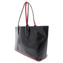 将图像加载到图库查看器中，Christian Louboutin Kabata Tote Black1185006 Patent Leather
