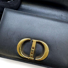 Load image into Gallery viewer, Dior 30Montaigne Shoulder Bag Black S2110UMOS Leather Size micro
