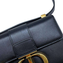 Load image into Gallery viewer, Dior 30Montaigne Shoulder Bag Black S2110UMOS Leather Size micro
