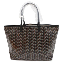 Load image into Gallery viewer, GOYARD Saint Louis Black PVC Coated Canvas Leather Size PM
