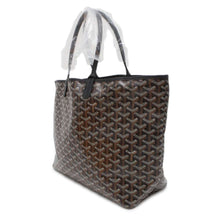 Load image into Gallery viewer, GOYARD Saint Louis Black PVC Coated Canvas Leather Size PM
