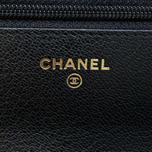 将图像加载到图库查看器中，CHANEL CHANEL Chain wallet Black Patent Leather
