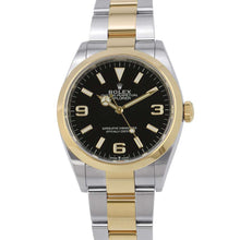 Load image into Gallery viewer, ROLEX ExplorerI W36mm Stainless Steel K18YG Black Dial 124273
