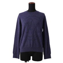 将图像加载到图库查看器中，HERMES Sweater [H-Lift] Size 42 Blue Cashmere
