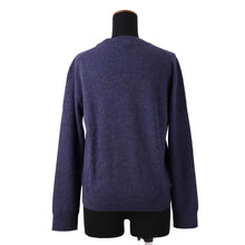 Load image into Gallery viewer, HERMES Sweater [H-Lift] Size 42 Blue Cashmere
