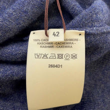 Load image into Gallery viewer, HERMES Sweater [H-Lift] Size 42 Blue Cashmere
