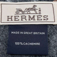 将图像加载到图库查看器中，HERMES Scarf 【Camail・Jacquard】 Gris Claire Chine/Flannel Cashmere100%
