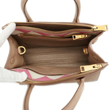 Load image into Gallery viewer, PRADA Paradigm 2WAY Handbag Beige 1BA103 Leather
