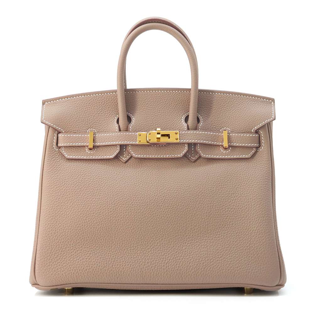 HERMES Birkin Etoupe Togo Leather Size 25