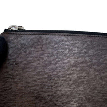 将图像加载到图库查看器中，Berluti Clutch Bag Brown Leather
