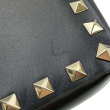 将图像加载到图库查看器中，Valentino Garavani Studded Shoulder Bag Black WW2P0W33XVJ Leather
