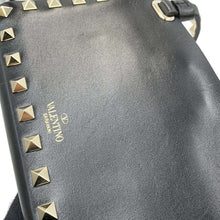 将图像加载到图库查看器中，Valentino Garavani Studded Shoulder Bag Black WW2P0W33XVJ Leather
