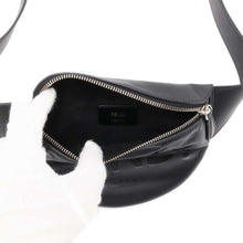 Load image into Gallery viewer, FENDI Logo Crossbody Bag Black 7VA525 Leather
