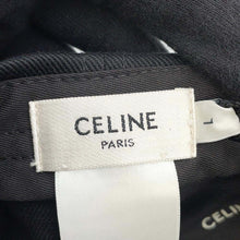 将图像加载到图库查看器中，CELINE Sequins logo cap Size L Black2AUW9641M Cotton98% Polyurethane2%
