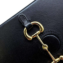 Load image into Gallery viewer, GUCCI Horsebit 1955 Mini Shoulder Bag Black625615 Leather
