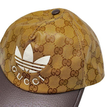 Load image into Gallery viewer, GUCCI Adidas collaboration GG Crystal Baseball cap Size M Brown 696475 Nylon67% Cotton33%
